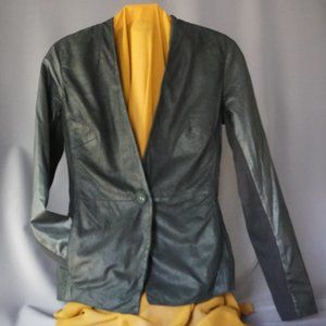 I V I Muubaa Leather Blazer